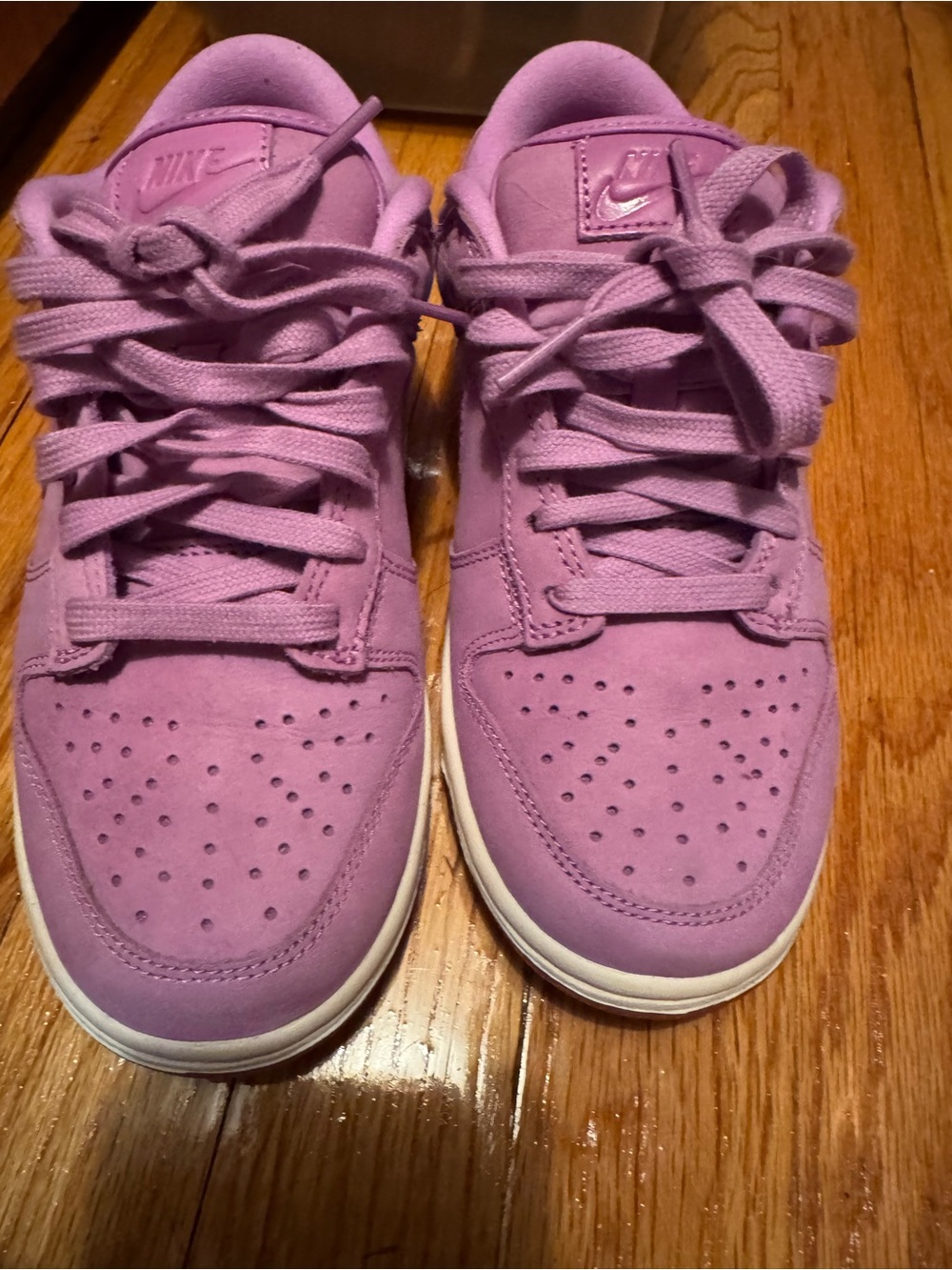 Nike Lilac Low-Top Suede Sneakers